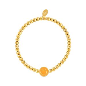 Smiley Armband Oranje